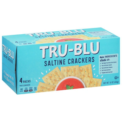 Tru-Blu Saltines Crackers - 4-16 Oz - Image 1