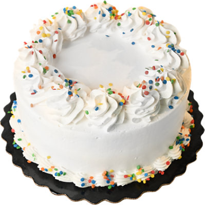White Cake Whip Iced Design Of Day 8 Inch 2 Layers - EA - Image 1