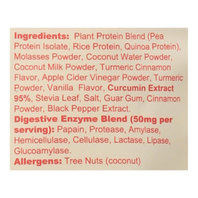 Bbfl Plant Protein Powder Turmeric - 20.6 OZ - Image 5