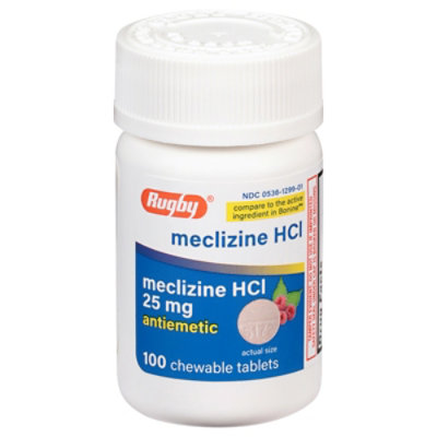 Rugby Meclizine 25mg Chw Tab - 100 CT - Image 2