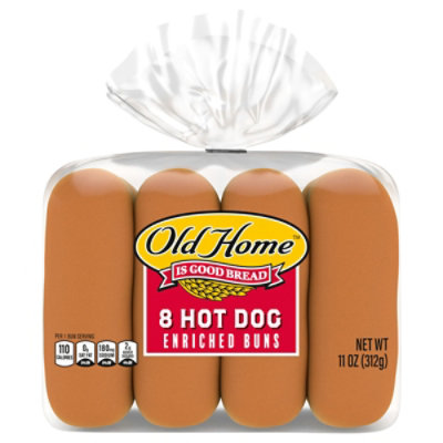 Old Home Hot Dog Buns 8 count - 12 Oz - Image 1