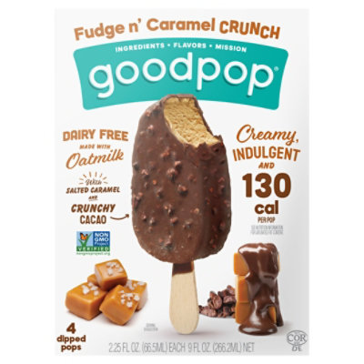 Goodpop Fudge N' Caramel Dairy Free Ice Pop - 4 Count - Image 1