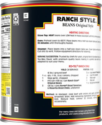 Ranch Style Beans - 108 OZ - Image 6