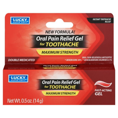 Lucky Super Soft Toothache Oral Pain Relief Gel - 0.5 Oz - Image 3