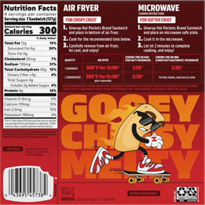 Hot Pockets Steak & Cheddar Crispy Crust Pack - 17 Oz - Image 4