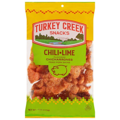 Turkey Creek Chili-Lime Flavored Chicharrones - 4 Oz - Image 1