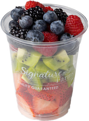 Fresh Cut Berry Cup W/kiwi 8oz - 8 OZ - Image 1