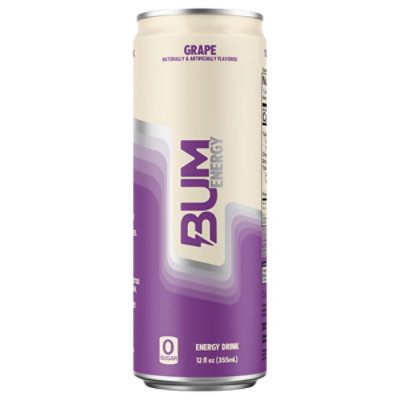 Bum Energy Grape Energy Drink -12-12 Fl. Oz. - Image 2
