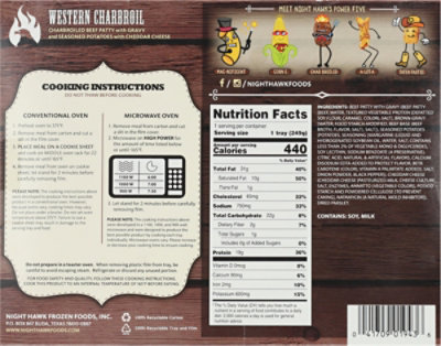 Night Hawk Western Charbroil Beef Patty Meal - 8.8 Oz - Image 5