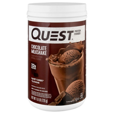 Quest Chocolate Milkshake Protein Powder - 25.6 Oz - Image 1