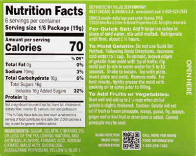 Sonic Green Apple Gelatin - 3.94 Oz - Image 6