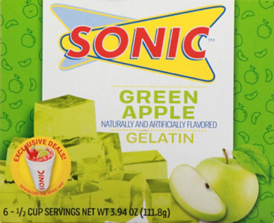 Sonic Green Apple Gelatin - 3.94 Oz - Image 2