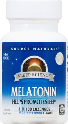 Source Naturals Melatonin Peppermint 1mg - 100 CT - Image 2