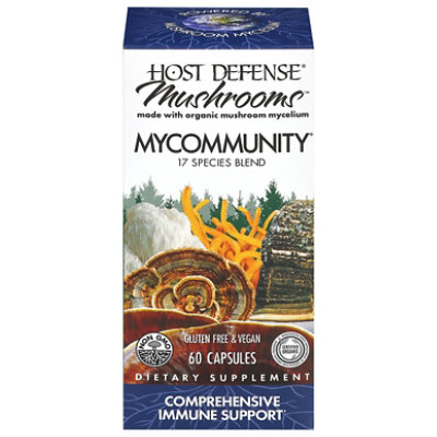 Host Defense Mycommunity Fungi Perfecti - 60 CT - Image 1