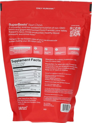 Humann Superbeets Heart Chew - 60 CT - Image 4