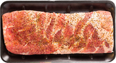 Pork Sparerib St Louis Style Seasoned Previously Frozen - LB