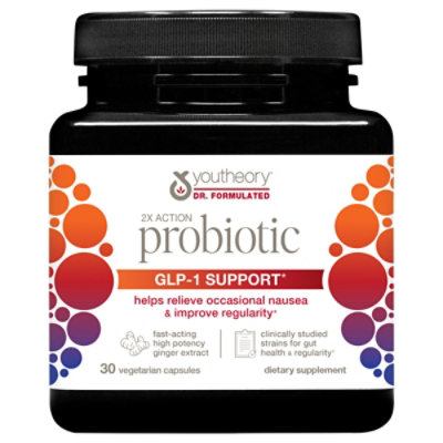 Youtheory Probiotic Glp-1 Support - 30 CT - Image 1