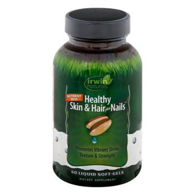 Irwin Naturals Healthy Skin & Hair Plus Nails - 60 CT - Image 1