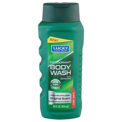 Lucky For Men Original Scent Odor Neutralizer Body Wash - 18 Oz - Image 3
