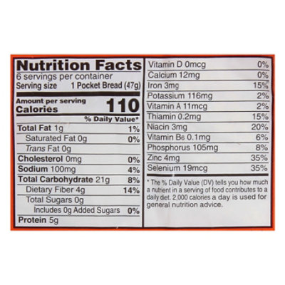 Food For Life Ezekiel 4:9 Whole Grain Pocket Bread - 10 Oz - Image 4