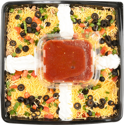 Readymeals Fresh Cut Bean Dip Tray With Salsa 44 Oz - 44 OZ - Image 1