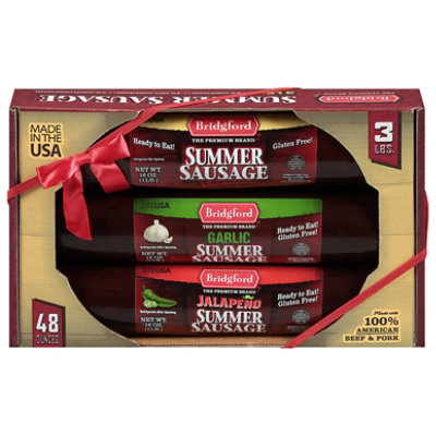 Bridgford Summer Sausage 3 Pack - 48 OZ - Image 1