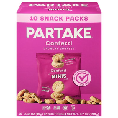 Partake Mini Sprinkle Cookies - 6.7 Oz - Image 1