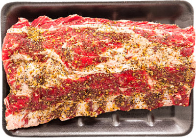 Choice Beef Back Ribs Seasoned - LB - Image 1