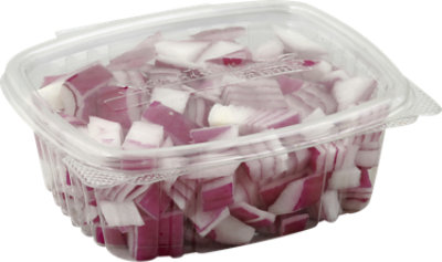Fresh Cut Diced Red Onions 8 Oz - 8 OZ - Image 1