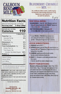 Calhoun Bend Mill Blueberry Crumble Mix - 8 Oz - Image 5