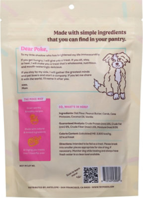 Poke's Birthday Cake Peanut Butter and Vanilla Flavor Crunchy Biscuit Dog Treat - 6 Oz - Image 4
