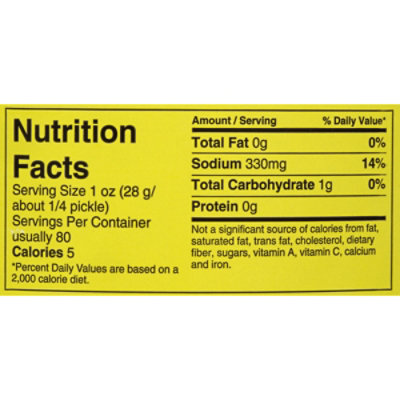 Mt Olive Processed Dill Pickle - 128 OZ - Image 4