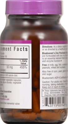 Bluebonnet Zinc Picolinate 50mg - 100 CT - Image 5