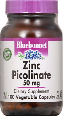 Bluebonnet Zinc Picolinate 50mg - 100 CT - Image 2