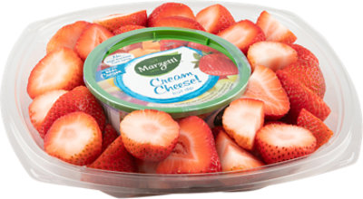 Readymeals Fresh Cut Strawberry Bowl W/ Cream Cheese 40 Oz - 40 OZ - Image 1