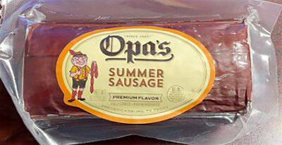 Opas Smoked Summer Sausage - 16 OZ - Image 1