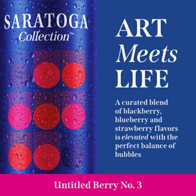 Saratoga Spring Sparkling Water Berry - 72 OZ - Image 2