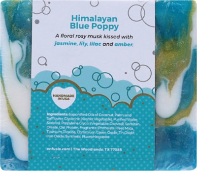 Enfusia Himalayan Blue Poppy Handmade Soap - 4.4 OZ - Image 4