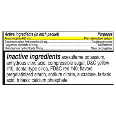 Alka-seltzer Plus Night Severe Cold & Flu Honey Lemon Fast Relief Mix-in P - 6 CT - Image 4