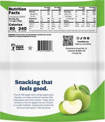 Crunchpak Tart Apple Slices - 1EA - Image 5