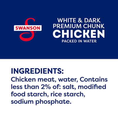 Swanson Premuim Chunk White & Dark Chicken In Water Can - 9.75 Oz - Image 5