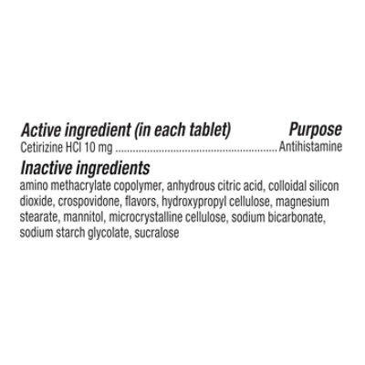 Zyrtec Childrens Allergy Antihistamine Dissolve Tabs Original Prescription - 12 CT - Image 3