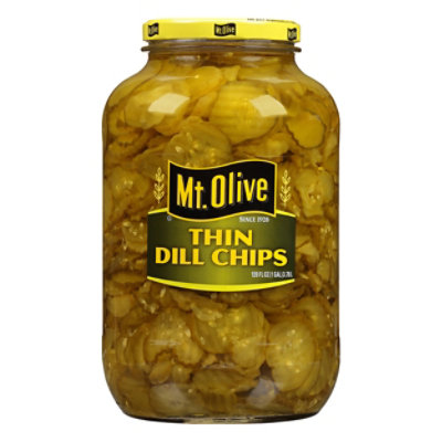 Mt Olive Hamburger Dill Chips - 128 OZ - Image 1