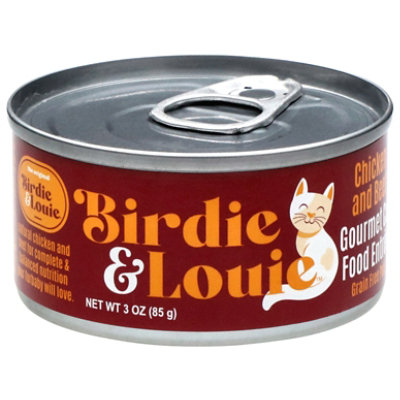 Birdie And Louie Wet Cat Pate Chicken Beef - 3 OZ - Image 1
