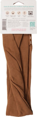Kooshoo Organic Twist Headband Cocoa Brown - 1EA - Image 3