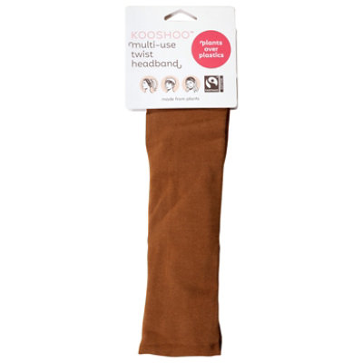 Kooshoo Organic Twist Headband Cocoa Brown - 1EA - Image 1