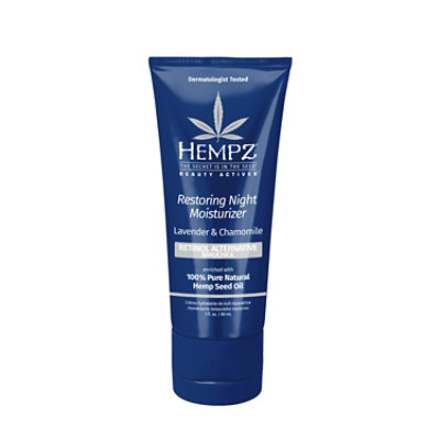 Hempz Beauty Actives Lavender & Chamomile Restoring Night Moisturizer - 3 Oz - Image 1