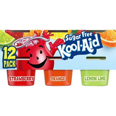 Kool Aid Strawberry, Orange, Lemon Lime Ready-To-Eat Gelatin Cups - 42 Oz - Image 1