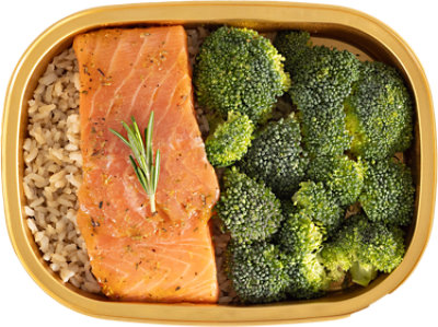 Readymeals Salmon Rosemary & Herb Broccoli - 1.00 LB - Image 1
