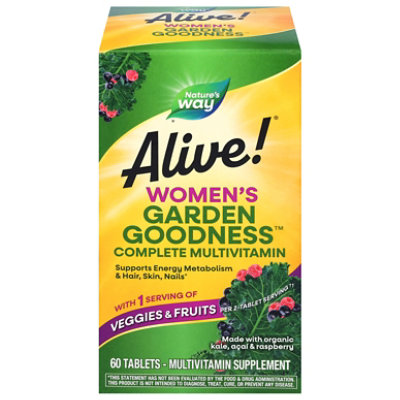 Natures Way Alive Garden Goodness Womens Multivitamin - 60 CT - Image 2